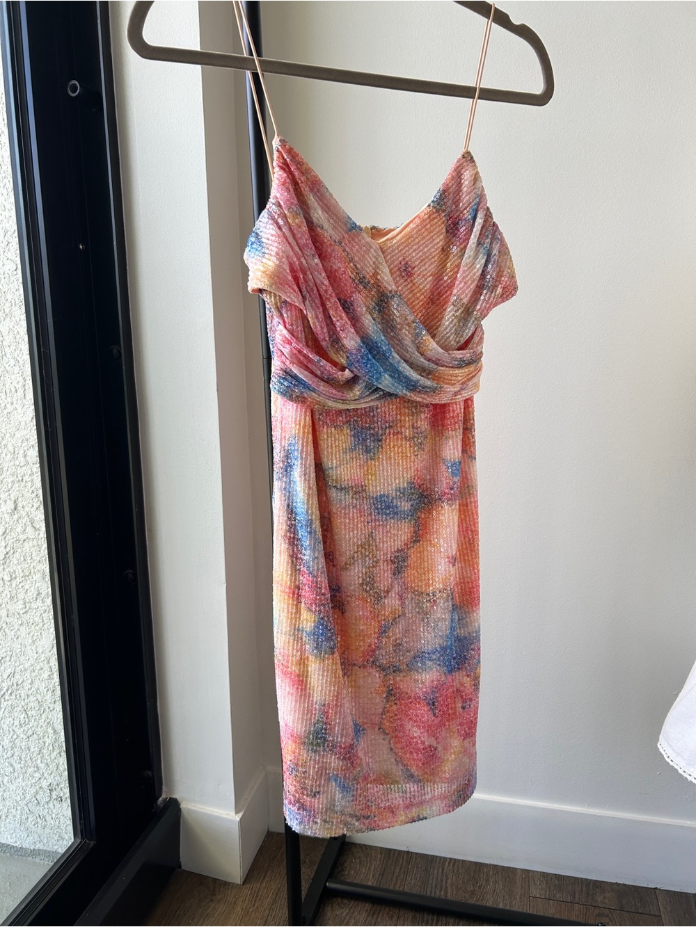 Guess pastels and sequence mini dress